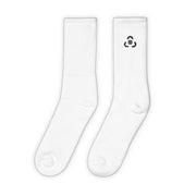 Calcetines blancos bordados