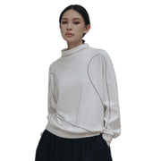 White Techwear Sweatshirt