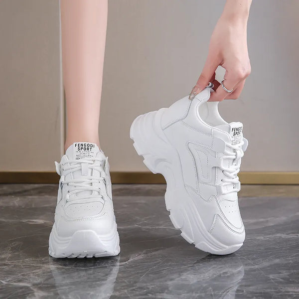 White Women's Sneakers Platform