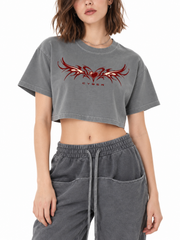 Wings Graphic Y2K Crop Top