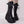 Womens Black Lace Up Mid Calf Boots