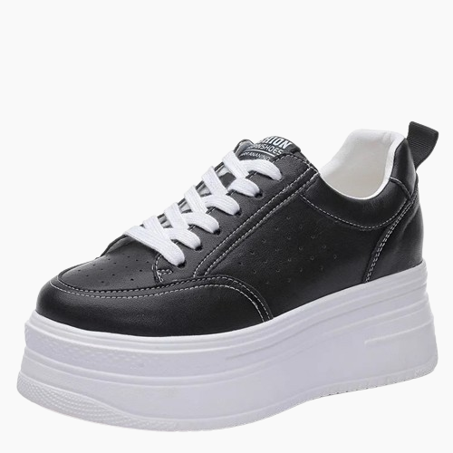 Leather Monolith Platform Sneaker