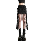 Goth Minirock Schwarz für Damen