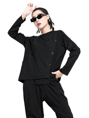 T-shirts noirs grandes tailles pour femme