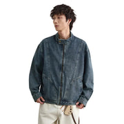 Y2K Blaue Jacke