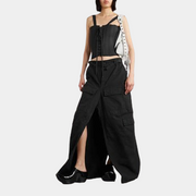 Jupe-pantalon en coton Y2K