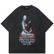 Camiseta Gráfica Cibernética Y2K