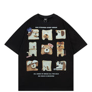 Y2K Funny Dog Bread Graphic Tees