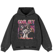 Sudadera Y2K con diseño gráfico de perros