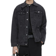Blouson en jean Y2K pour homme