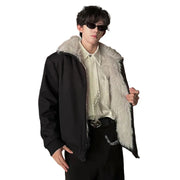Chaqueta de Piel Y2K para Hombre