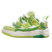 Y2K PU-Leder Skateboard-Schuhe