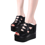 Y2K Shoes PU Leather Backless
