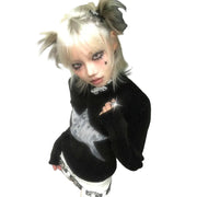 Y2K Top Aesthetics Star Print