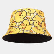 Sombreros de pescador con forma de pato amarillo