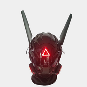 Schwarzer Futuristischer Cyberpunk Helm