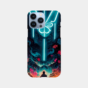 Funda para teléfono Cyberpunk de neón