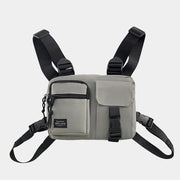 Sac de poitrine tactique gris