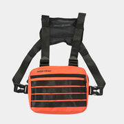 Bolso de pecho utilitario naranja