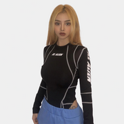 Body de ropa técnica con patchwork