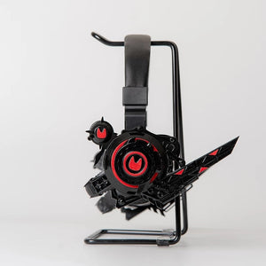 Cyberpunk black headphones