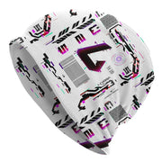 Gorro Techwear blanco morado