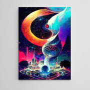 Abstract Cyberpunk Art
