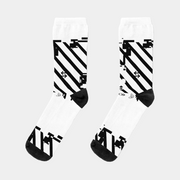 Schwarz-Weiße Techwear Socken
