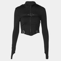 Cyberpunk Techwear Crop Top
