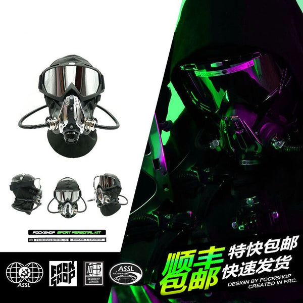 Gas Cyberpunk Helmet | CYBER TECHWEAR®