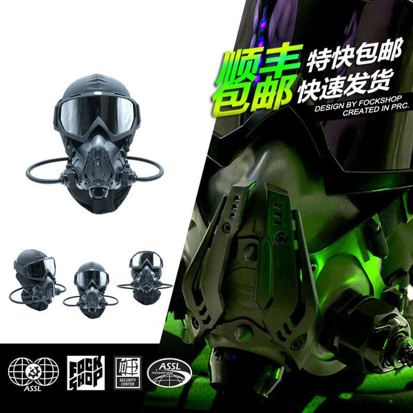 Gas Cyberpunk Helmet | CYBER TECHWEAR®