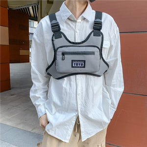 Grey Small Chest Bag