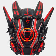 Red Cyberpunk Helmet
