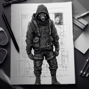 How to draw techwear ?