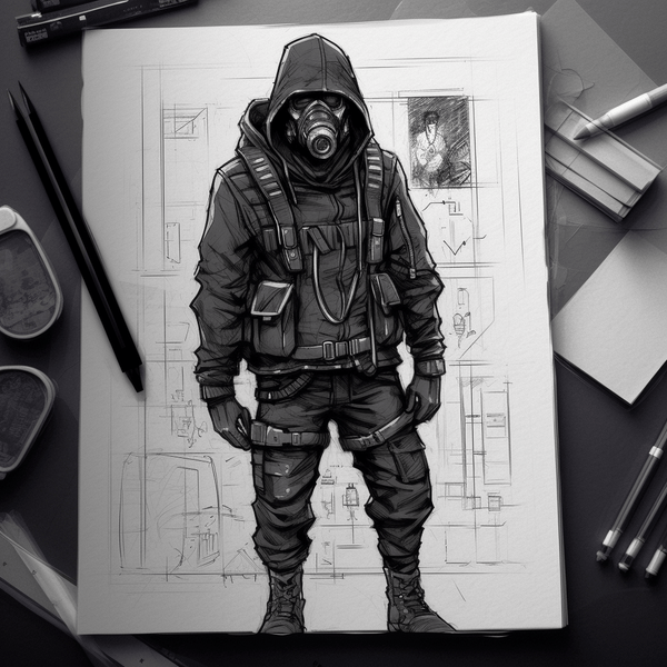 How to draw techwear ?