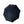 Mini katana umbrella open, seen from above, 8-panel black canopy