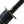 Close-up of the metal tsuba guard and wrapped handle of the katana umbrella
