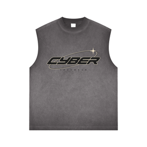 Cyber Y2K Washed Muscle Shirt