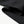 Close-up of the black umbrella fabric and stitched hem