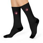 Black Cyber Gym Socks Squat