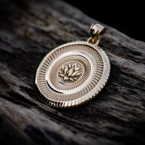 14K Gold Buddha Pendant