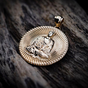 14K Gold Buddha Pendant
