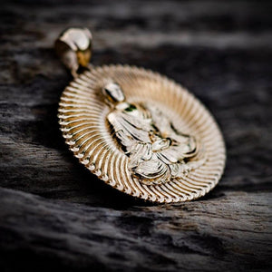 14K Gold Buddha Pendant