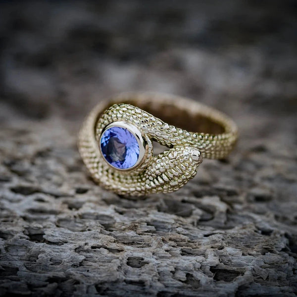 14k Gold Snake Ring