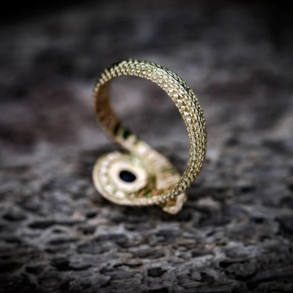 14k Gold Snake Ring