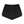 Back of the Black 2-in-1 running shorts laid flat, small zip pocket on the back of the waistband
