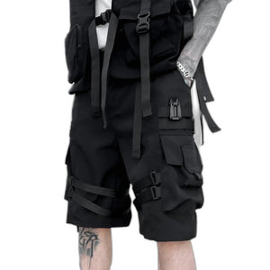 2023 Ribbons Multi-pockets Shorts - product view on white background