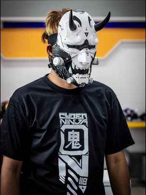 LIMITED EDITION Cyberpunk Oni Mask - Only 7 Left