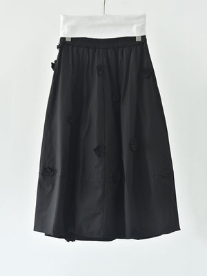 3D Flowers Pockets Y2K Skirt