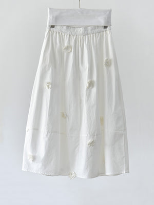 3D Flowers Pockets Y2K Skirt